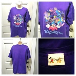90's - Walt Disney Sorcerer Mickey Mouse Where Magic Lives T-Shirt Size M